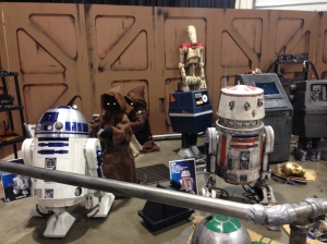 These are droids from Star Wars, obviously, because LOOK! R2-D2! Some of them were built by http://www.astromech.net/